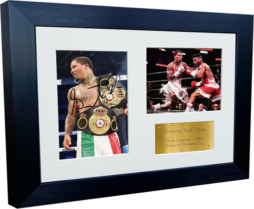 Kitbags & Lockers Gervonta 'Tank' Davis Boxing Autographed Signed 12x8 A4 Photo Photograph Picture Frame Poster Gift G