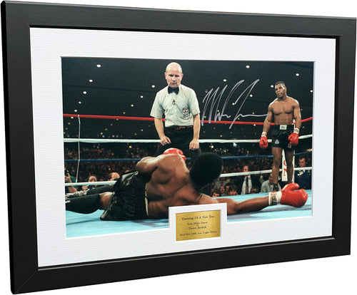Kitbags & Lockers Mike Tyson vs Trevor Berbick 'DAWNING OF A NEW ERA' 12x8 A4 Autographed Signed Photo Photograph Picture Frame Boxing Gift 2