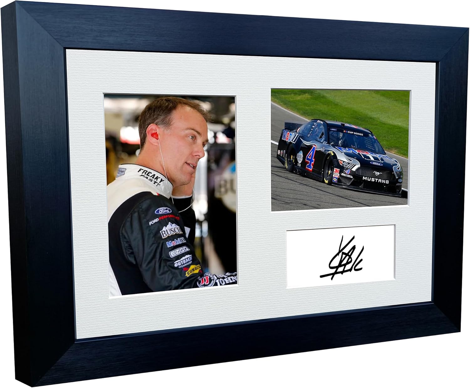Kitbags & Lockers 12x8 A4 Kevin Harvick NASCAR No. 4 Stewart-Haas Racing Ford Signed Autographed Photo Photograph Picture Frame Poster Gift