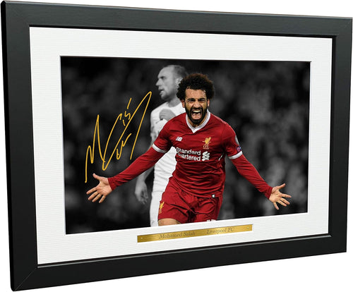Kitbags & Lockers Mohamed Mo Salah 12x8 A4 Signed Liverpool - Autographed Photo Photograph Picture Frame Soccer Gift