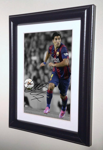 Kitbags & Lockers Signed Luis Suarez Barcelona Photo Photograph Picture Frame Autograph sml