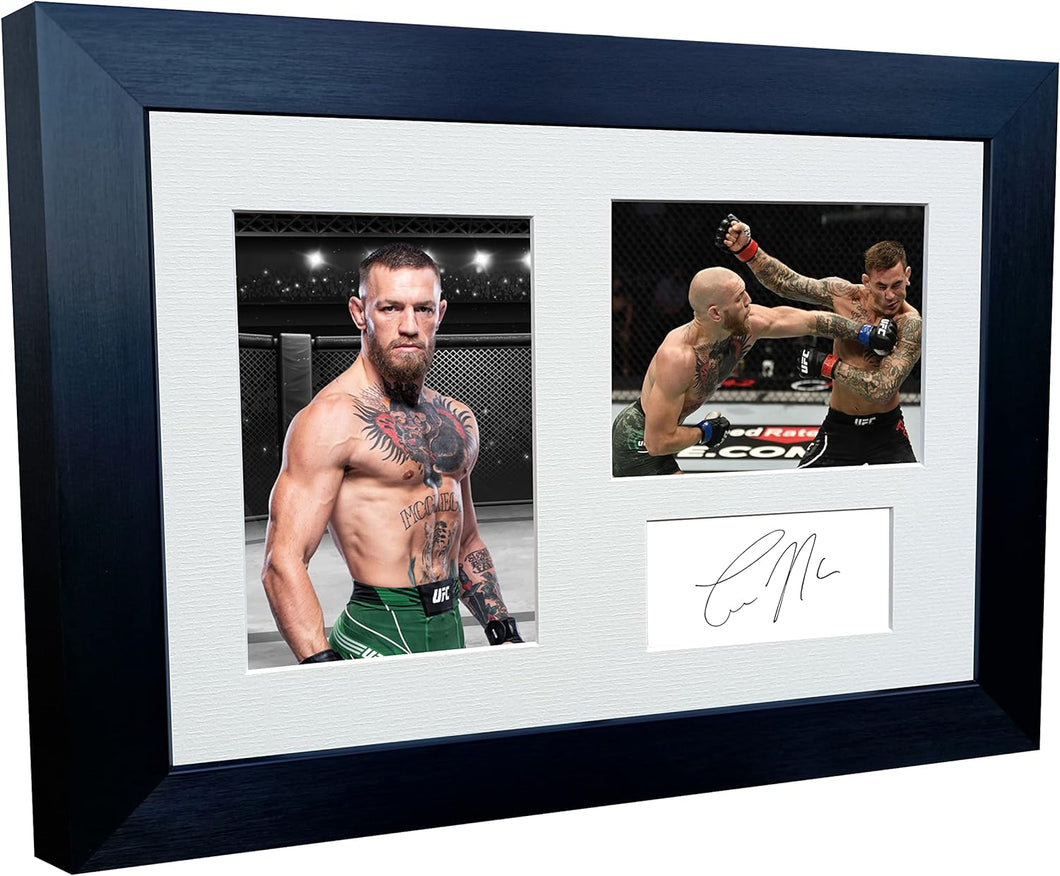 Kitbags & Lockers 12x8 A4 Conor McGregor Notorious MMA UFC Ultimate Fighting Championship Mixed Martial Arts Signed Autographed Autograph Photo Photograph Picture Frame Triple