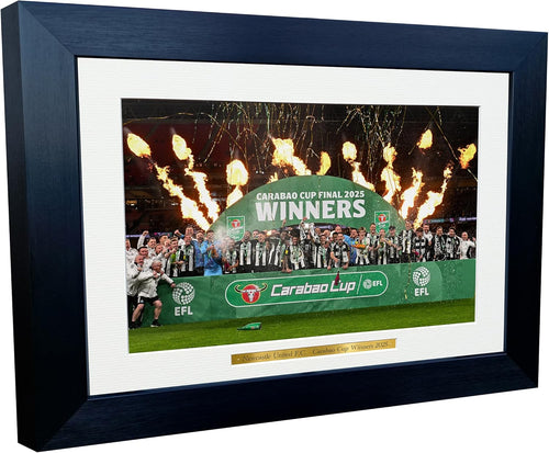 Kitbags & Lockers 12x8 A4 Newcastle United F.C. Carabao Cup Winners 2025 Isak Gordon Trippier Joelinton Lascelles Wilson Photo Photograph Picture Frame Soccer Gift