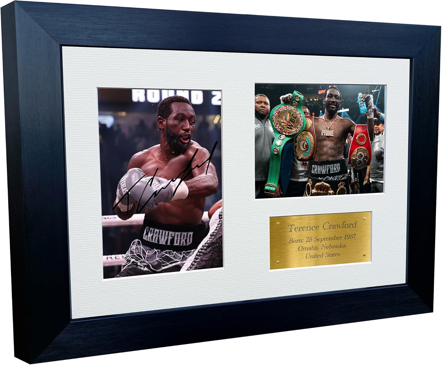Kitbags & Lockers 12x8 A4 Signed Terence Crawford Boxing Autographed Photo Photograph Picture Frame Signature Poster Gift Triple G