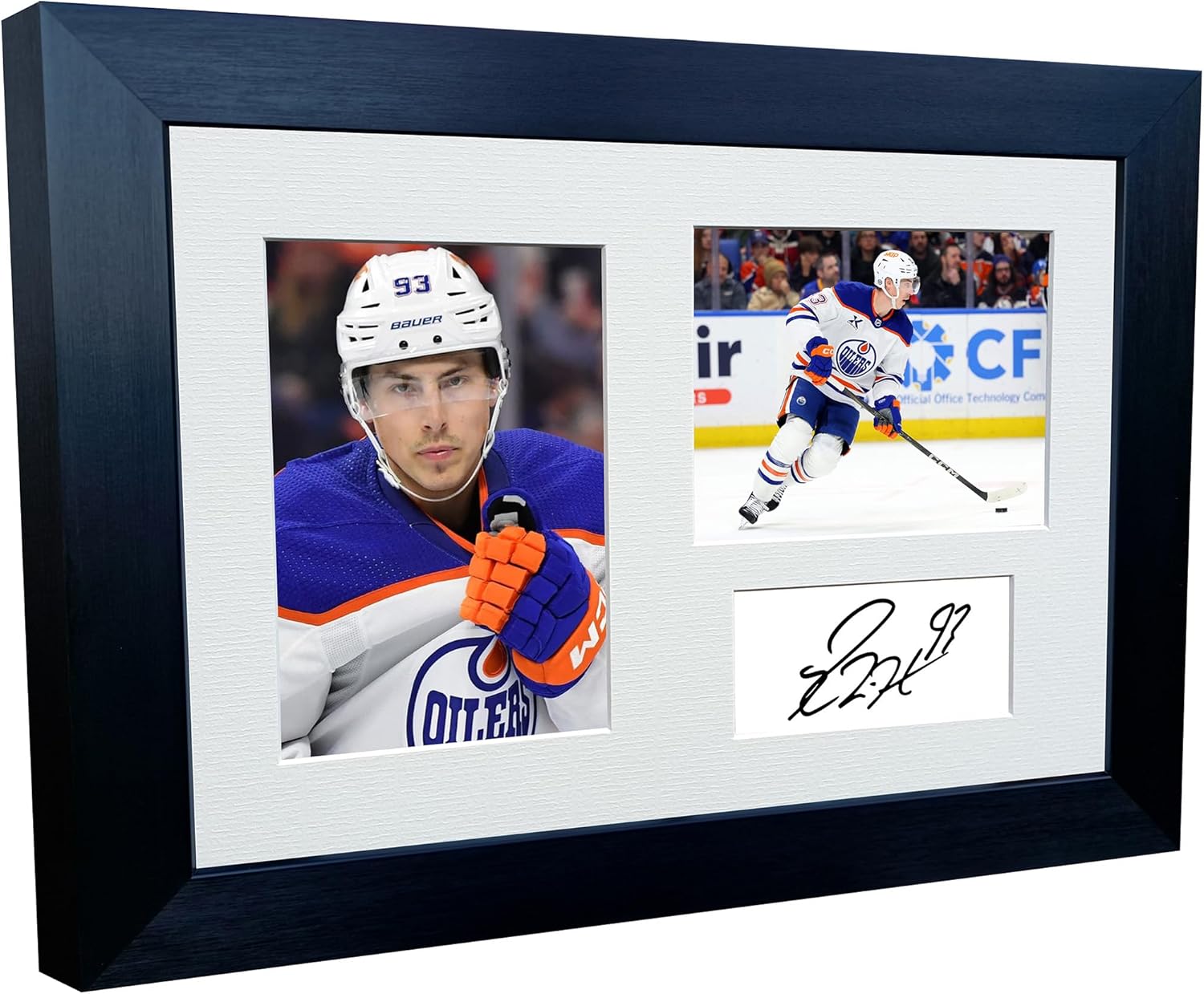 Kitbags & Lockers 12x8 A4 Ryan Nugent-Hopkins Edmonton Oilers NHL Autographed Signed Signature Photo Photograph Picture Frame Ice Hockey Poster Gift Triple