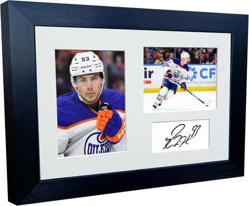 Kitbags & Lockers 12x8 A4 Ryan Nugent-Hopkins Edmonton Oilers NHL Autographed Signed Signature Photo Photograph Picture Frame Ice Hockey Poster Gift Triple