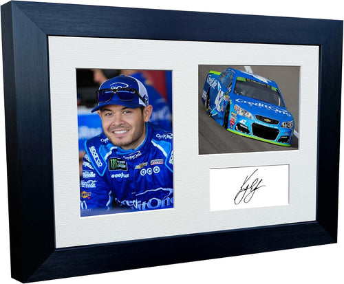 Kitbags & Lockers 12x8 A4 Kyle Larson NASCAR No. 42 Chevrolet Camaro ZL1 1LE Chip Ganassi Racing Signed Autographed Photo Photograph Picture Frame Poster Gift