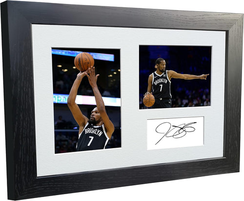 Kitbags & Lockers 12x8 A4 Kevin Durant Brooklyn Nets Autographed Signed Photo Photograph Picture Frame Basketball Poster Gift