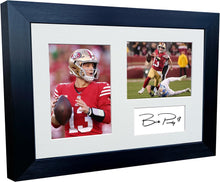 Load image into Gallery viewer, Kitbags &amp; Lockers 12x8 A4 Brock Purdy San Francisco 49ers American Football NFL Autographed Signed Photo Photograph Picture Frame Poster Gift