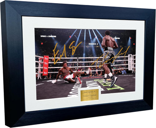 Kitbags & Lockers Terence Crawford Vs Errol Spence Jr. Boxing Autographed Signed 12x8 A4 Photo Photograph Picture Frame Poster Gift KD BA