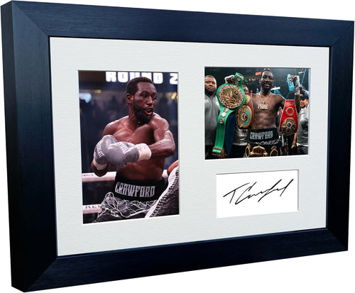 Kitbags & Lockers 12x8 A4 Signed Terence Crawford Boxing Autographed Photo Photograph Picture Frame Signature Poster Gift Triple