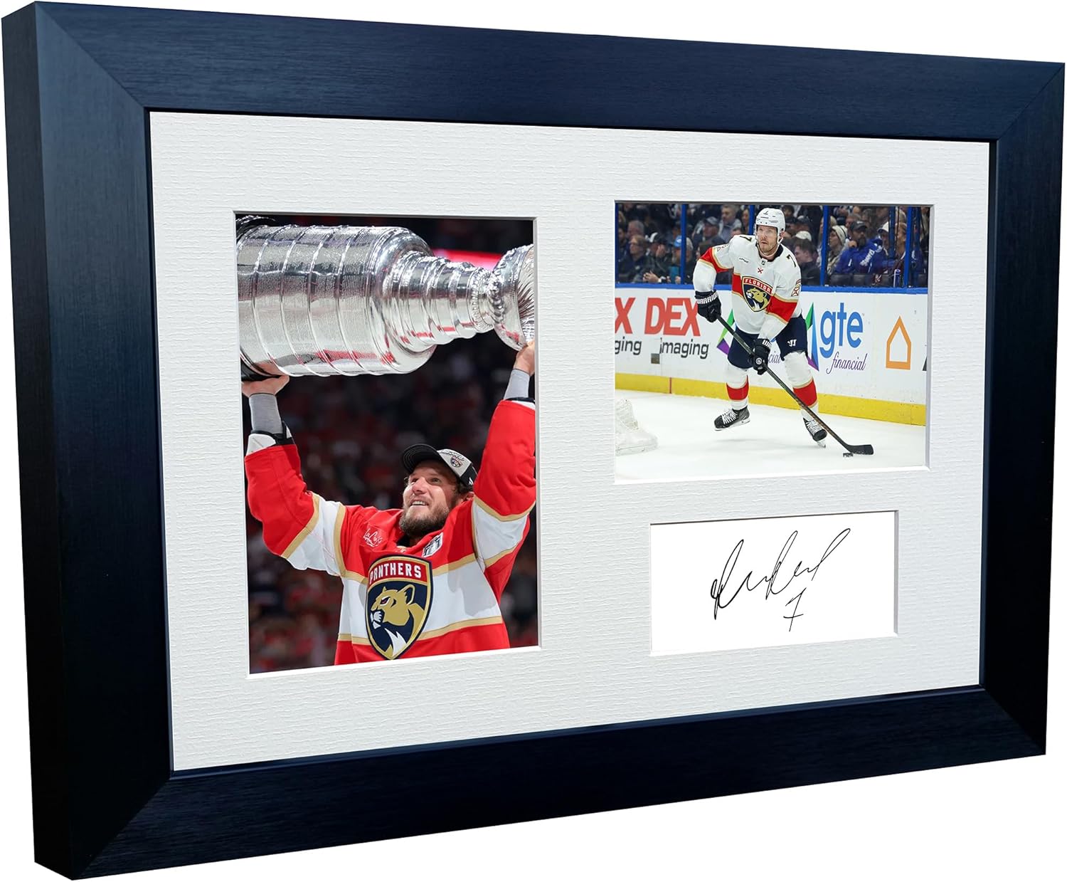 Kitbags & Lockers 12x8 A4 Florida Panthers Dmitry Kulikov Stanley Cup Champions 2025 NHL Autograph Signed Signature Photo Photograph Picture Frame Ice Hockey Poster Gift Triple