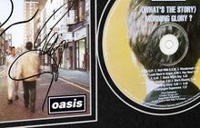 Load image into Gallery viewer, Kitbags &amp; Lockers 12x8 A4 (What&#39;s the Story) Morning Glory Album Cover Display Liam Noel Gallagher Music Popstar Indie Band Autographed Signed Photo Photograph Picture Frame Poster Gift Black