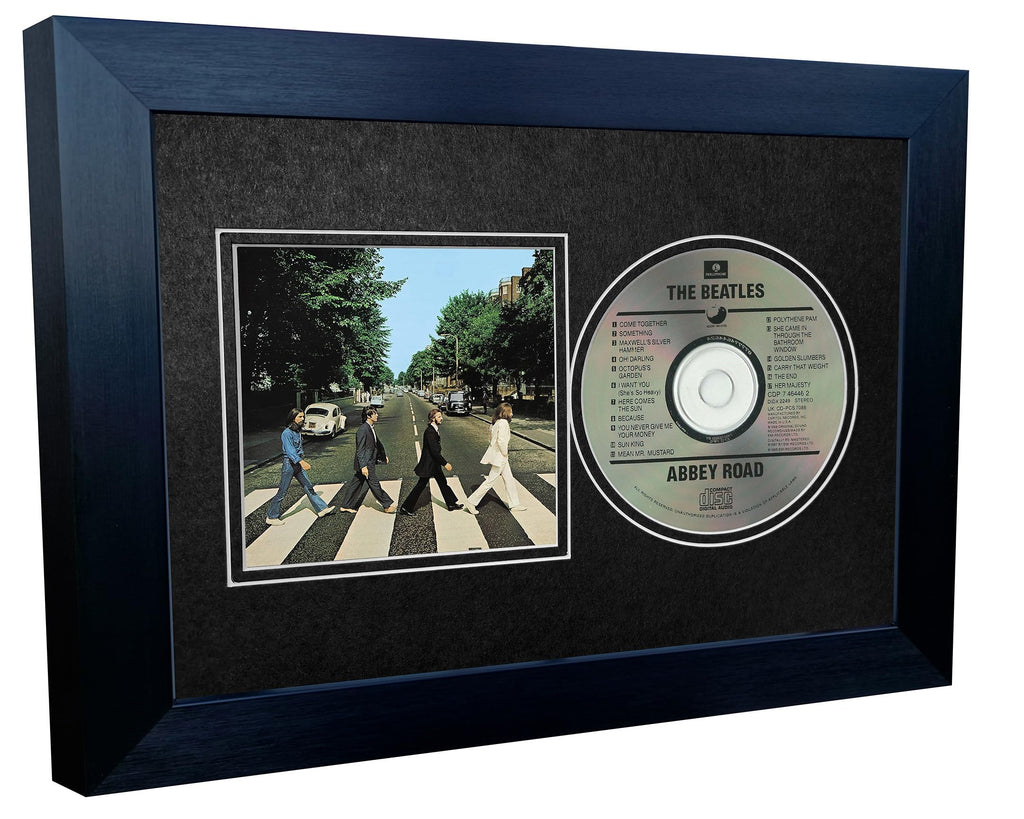 12x8 A4 CD Compact Disc Photo Sleeve Display Frame Case With Mount Matt For Photograph Picture Artwork In Metallic Gold - Silver - Black - Cream Music Gift (Metallic Gold Mount With Black Frame)