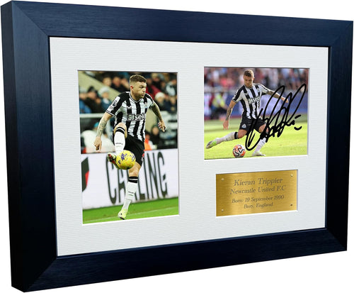 12x8 A4 Signed Kieran Trippier Newcastle United Autographed Autograph Signed Signature Photograph Photo Picture Frame Football Soccer Poster Gift Triple G