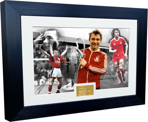 Kitbags & Lockers Brian Clough 12x8 A4 Signed THE CLOUGH YEARS with Stuart Pearce and Trevor Francis -Nottingham Forest - Autographed Photo Photograph Picture Frame