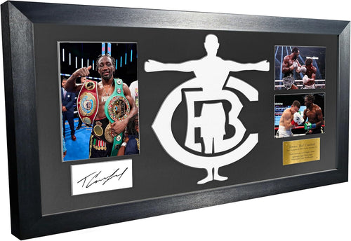 Kitbags & Lockers Terence Bud Crawford Celebration With Precision Cut Logo Signed Autographed Signature Photograph Picture Frame Boxing Poster Gift Errol Spence Jr Israil Madrimov (Black Mount)