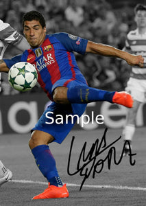Kitbags & Lockers 2016/17 Signed Lionel Messi Neymar Jr Luis Suarez Barcelona Photo Picture Photograph Autographed