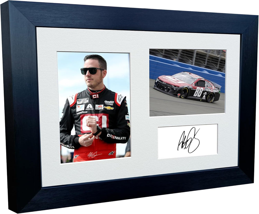 Kitbags & Lockers 12x8 A4 Alex Bowman NASCAR No. 88 Chevrolet Camaro ZL1 1LE Hendrick Motorsports Signed Autographed Photo Photograph Picture Frame Poster Gift