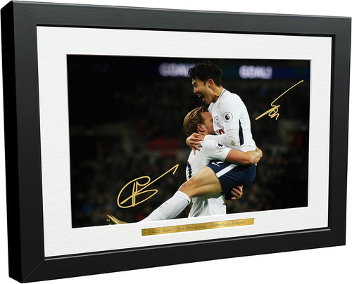 Kitbags & Lockers Large A3+ Print Signed Harry Kane Son Heung min Tottenham Hotspur Spurs Autographed Photo Photograph Picture frame Gift 1