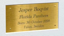 Load image into Gallery viewer, Kitbags &amp; Lockers 12x8 A4 Florida Panthers Jesper Boqvist Stanley Cup Champions 2025 NHL Autograph Signed Signature Photo Photograph Picture Frame Ice Hockey Poster Gift Triple G