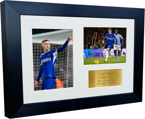 12x8 A4 Signed Cole Palmer Autographed Autograph Signed Signature Photograph Photo Picture Frame Football Soccer Poster Gift Triple G