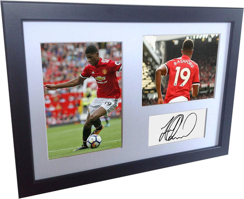 Kitbags & Lockers Signed Marcus Rashford Manchester United Autographed Photo Photographed Picture Frame A4