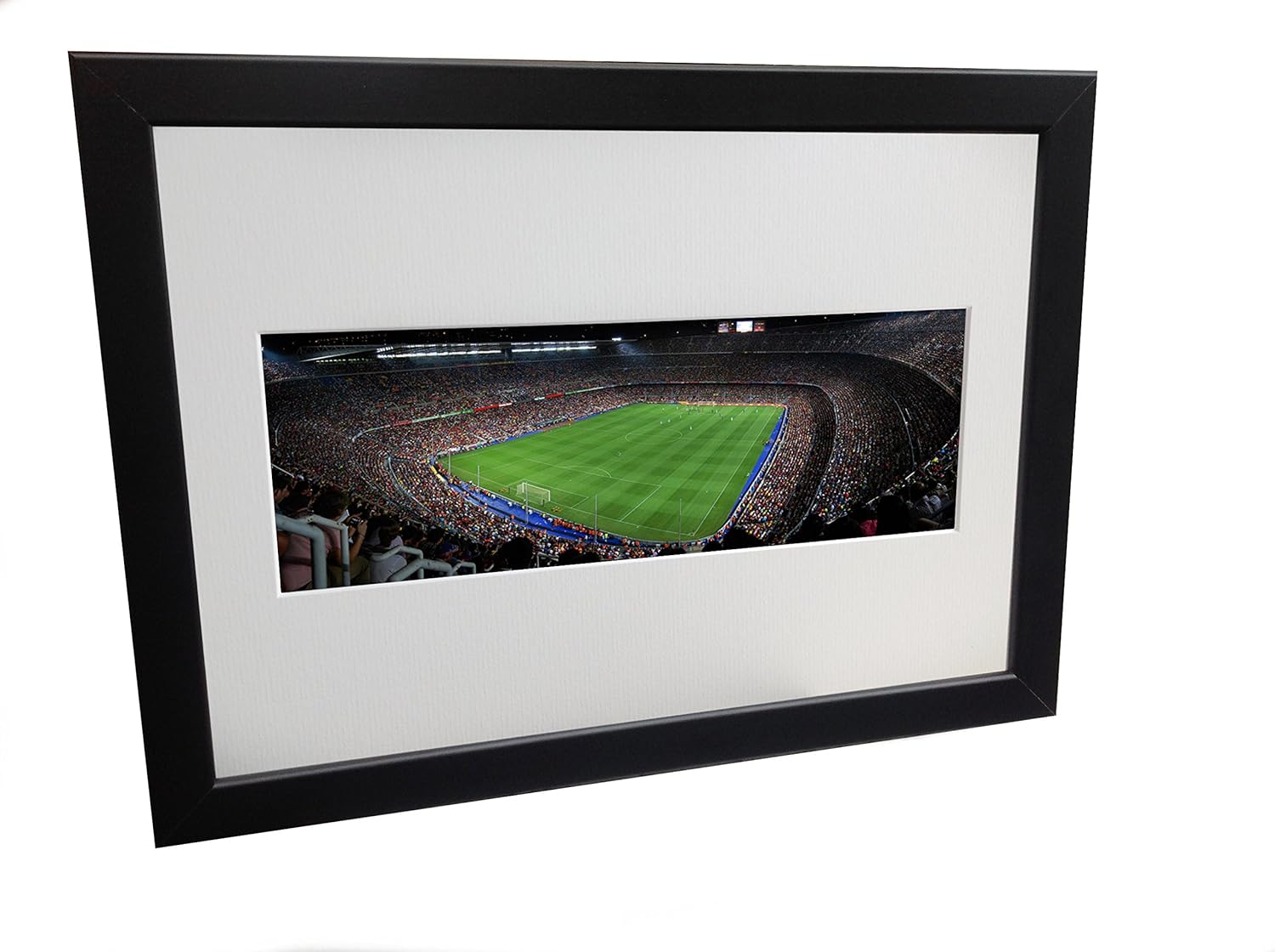 Nou Camp"MATCH DAY PANORAMIC" 12x8 A4 Barcelona Photo Photograph Picture Frame Football Poster Gift