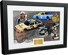 Load image into Gallery viewer, Kitbags &amp; Lockers &#39;DALE EARNHARDT SR NASCAR CHAMPION CELEBRATION&#39; 12x8 A4 Monte Carlo Wrangler Goodwrench Car Speedway Signed Autographed Photo Photograph Picture Frame Poster Giftick Motorsports Signed Autographed Photo Photograph Picture Frame Poster