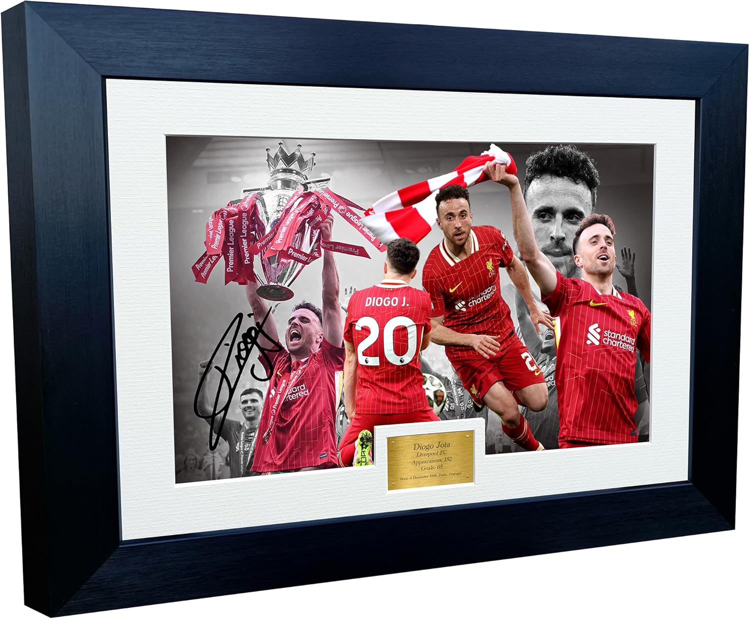 12x8 A4 Liverpool Signed Diogo Jota Celebration Premier League Winners 2025 Autographed Photo Photograph Picture Frame Football Soccer Poster Gift 5