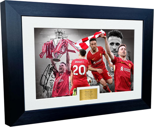 12x8 A4 Liverpool Signed Diogo Jota Celebration Premier League Winners 2025 Autographed Photo Photograph Picture Frame Football Soccer Poster Gift 5