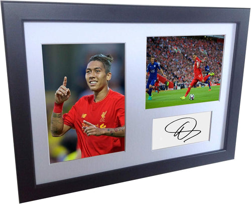Kitbags & Lockers Signed Roberto Firmino Liverpool Autographed Photo Photograph Picture Frame Gift A4
