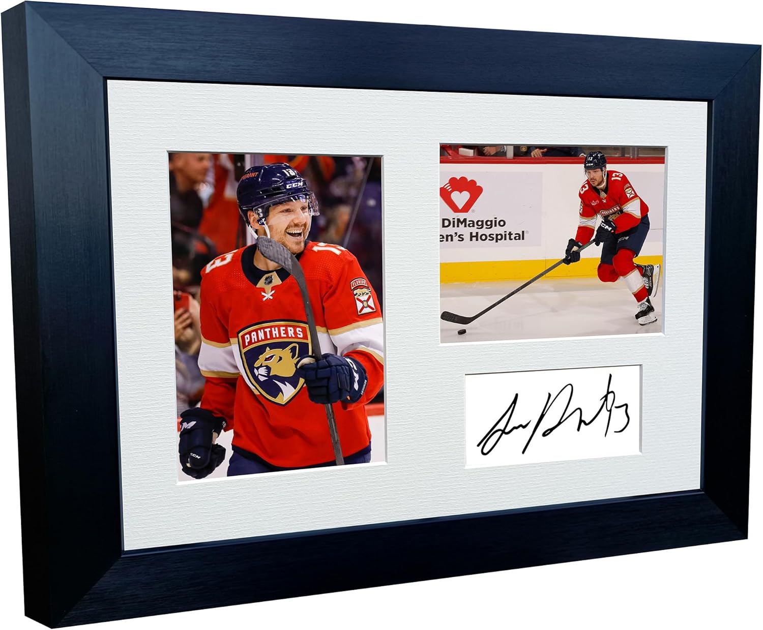 Kitbags & Lockers 12x8 A4 Sam Reinhart Florida Panthers NHL Autographed Signed Signature Photo Photograph Picture Frame Ice Hockey Poster Gift Triple