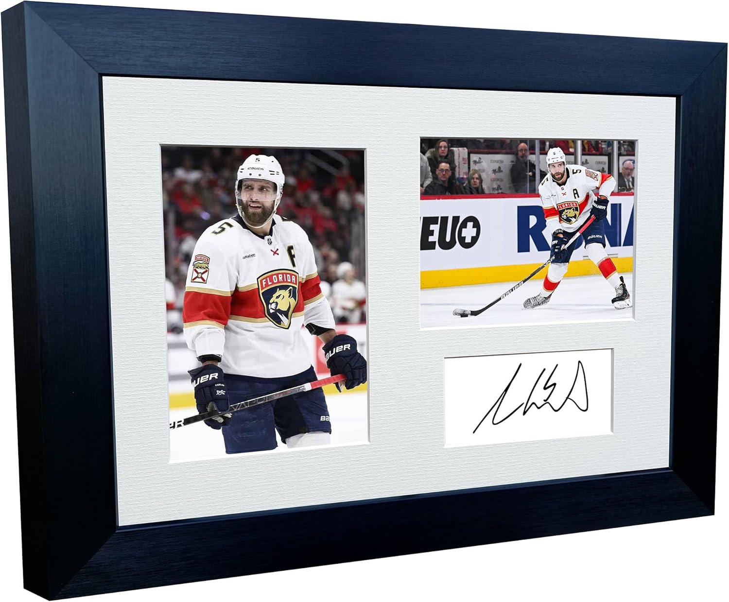 Kitbags & Lockers 12x8 A4 Aaron Ekblad Florida Panthers NHL Autographed Signed Signature Photo Photograph Picture Frame Ice Hockey Poster Gift Triple