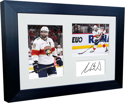 Kitbags & Lockers 12x8 A4 Aaron Ekblad Florida Panthers NHL Autographed Signed Signature Photo Photograph Picture Frame Ice Hockey Poster Gift Triple