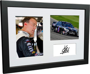 Kitbags & Lockers 12x8 A4 Kevin Harvick NASCAR No. 4 Stewart-Haas Racing Ford Signed Autographed Photo Photograph Picture Frame Triple