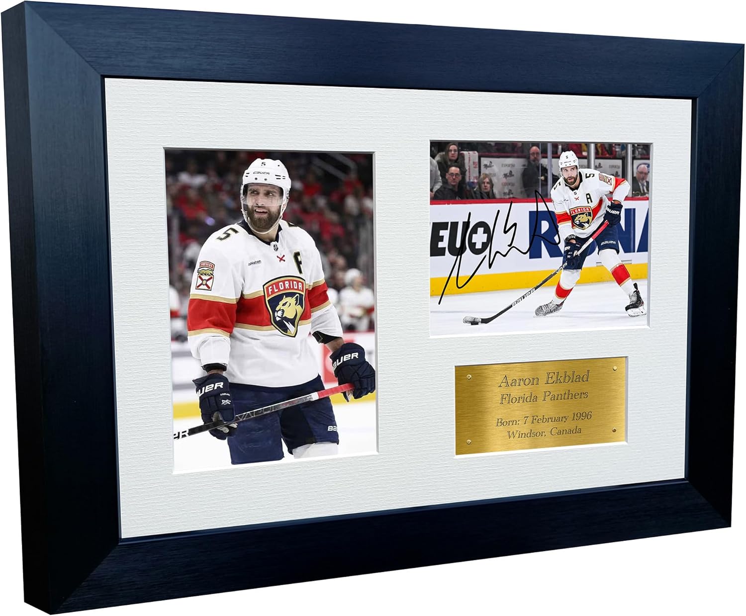 Kitbags & Lockers 12x8 A4 Aaron Ekblad Florida Panthers NHL Autographed Signed Signature Photo Photograph Picture Frame Ice Hockey Poster Gift Triple G