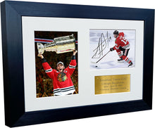 Load image into Gallery viewer, Kitbags &amp; Lockers 12x8 A4 Jonathan Toews Chicago Blackhawks NHL Autographed Signed Photo Photograph Picture Frame Ice Hockey Poster Gift Triple G