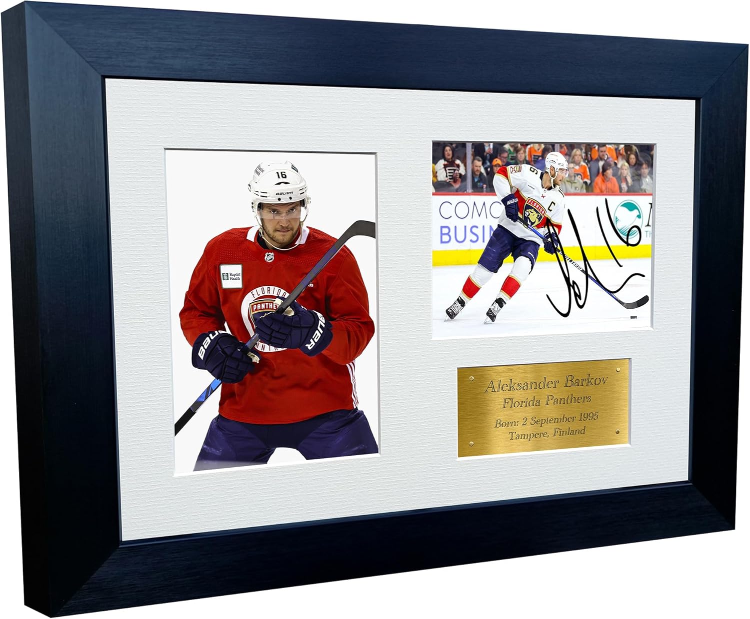 Kitbags & Lockers 12x8 A4 Aleksander Barkov Florida Panthers NHL Autographed Signed Signature Photo Photograph Picture Frame Ice Hockey Poster Gift Triple G