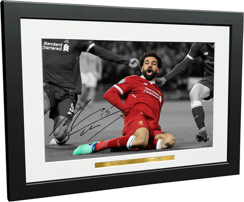 Kitbags & Lockers Mohamed Mo Salah 12x8 A4 Signed Liverpool FC - Autographed Photo Photograph Autograph Picture Frame Soccer Gift