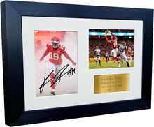 Load image into Gallery viewer, Kitbags &amp; Lockers 12x8 A4 Kadarius Toney Kansas City Chiefs American Football NFL Autographed Signed Photo Photograph Picture Frame Poster Gift G