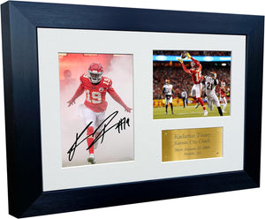 Kitbags & Lockers 12x8 A4 Kadarius Toney Kansas City Chiefs American Football NFL Autographed Signed Photo Photograph Picture Frame Poster Gift G