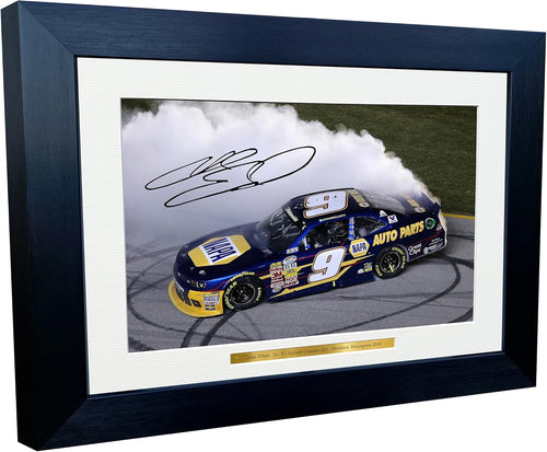 Kitbags & Lockers 12x8 A4 Chase Elliott 2024 NASCAR Cup Series No. 9 Chevrolet Camaro ZL1 Hendrick Motorsports Signed Autographed Signature Photo Photograph Picture Frame Poster Celebration Gift 1