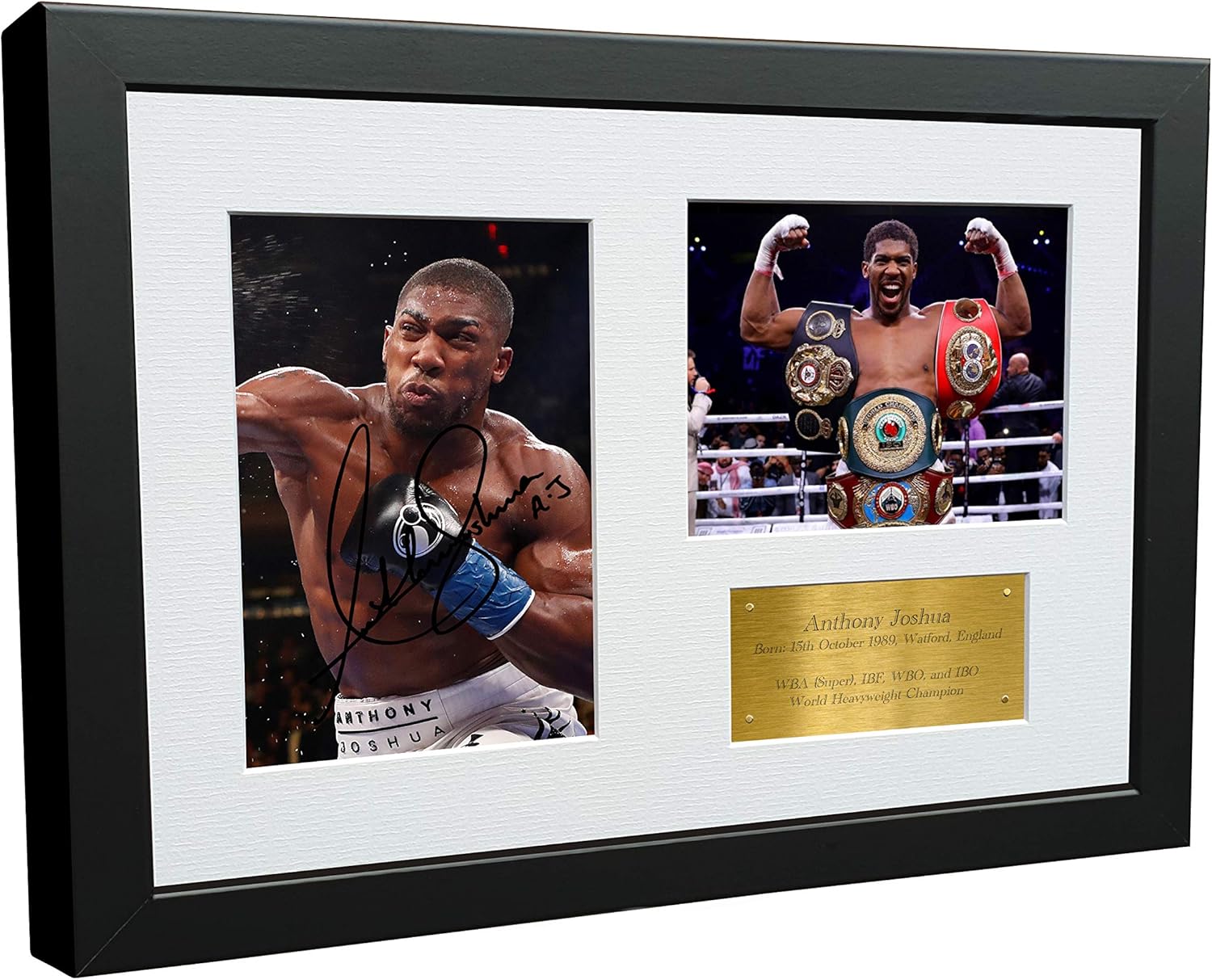 Kitbags & Lockers Anthony Joshua 12x8 A4 Autographed Signed Photo Photograph Picture Frame Boxing Gift Poster Gold