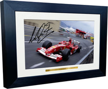 Load image into Gallery viewer, Kitbags &amp; Lockers 12x8 A4 Michael Schumacher Monaco 2004 Grand Prix Ferrari F2004 Car Autographed Signed Signature Photo Photograph Picture Frame Racing Formula 1 F1 Poster Gift