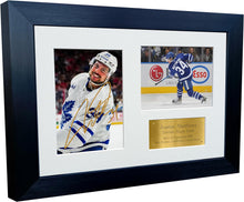 Load image into Gallery viewer, Kitbags &amp; Lockers 12x8 A4 Auston Matthews Toronto Maple Leafs NHL Autographed Signed Photo Photograph Picture Frame Ice Hockey Poster Gift Triple G