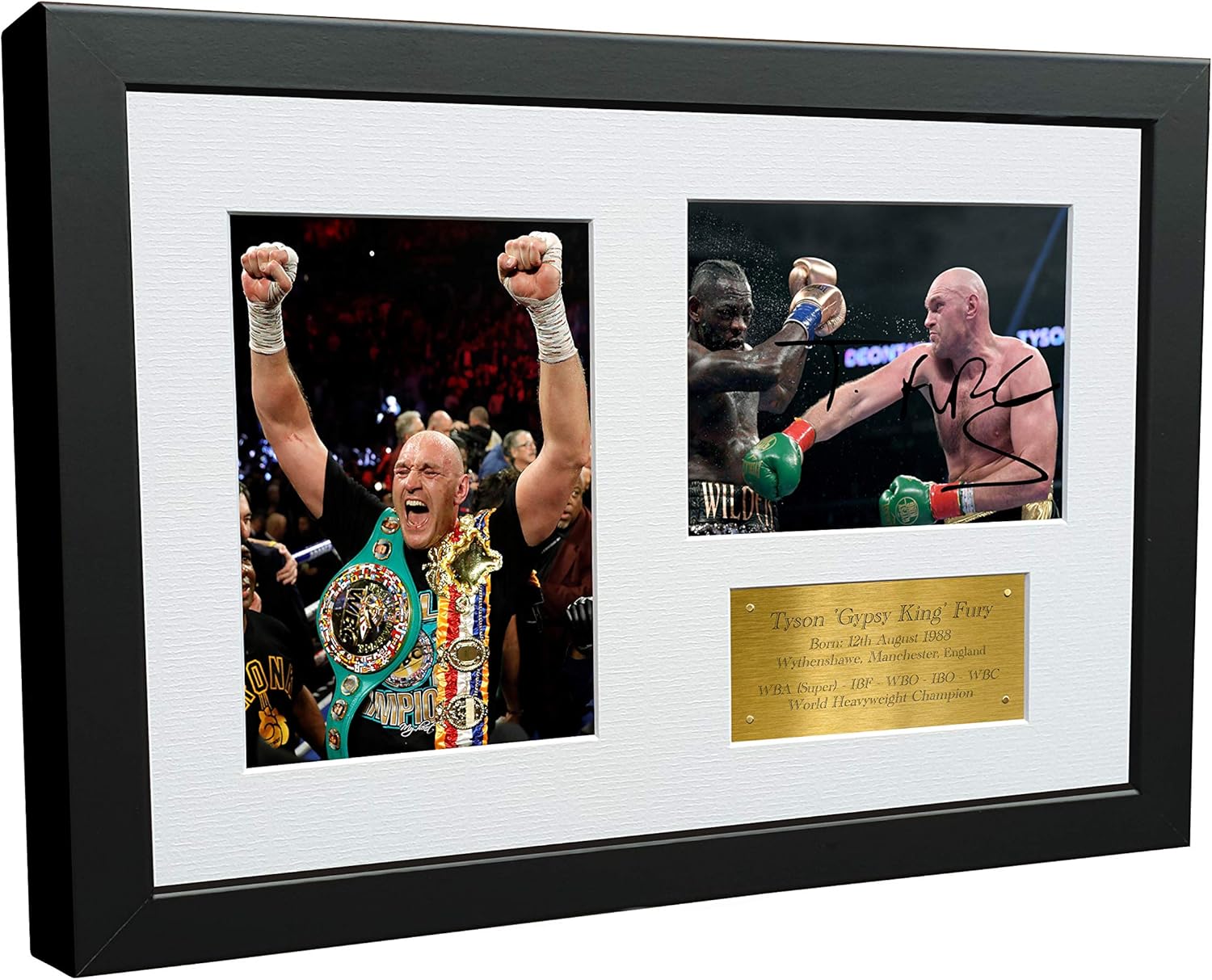 Kitbags & Lockers Tyson Fury 12x8 A4 Autographed Signed Photo Photograph Picture Frame Boxing Gift Poster Gold