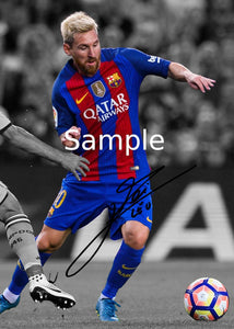 Kitbags & Lockers 2016/17 White Signed Lionel Messi Neymar Jr Luis Suarez Barcelona Photo Picture Photograph Autographed