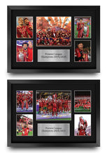 Load image into Gallery viewer, HWC Trading Liverpool 2025 Champions Gift Premier League Season 24-25 Winners Printed Memorabilia Signed Autograph Photograph Display for Football Fans and Supporters - A3 Framed