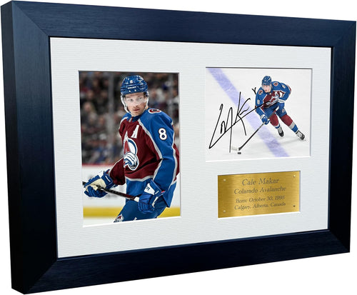 Kitbags & Lockers 12x8 A4 Cale Makar Avalanche NHL Autographed Signed Photo Photograph Picture Frame Ice Hockey Poster Gift Triple G
